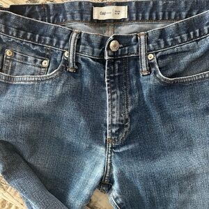 Gap High-Rise Slim stretch Jeans - Blue medium resin rinse wash pockets details